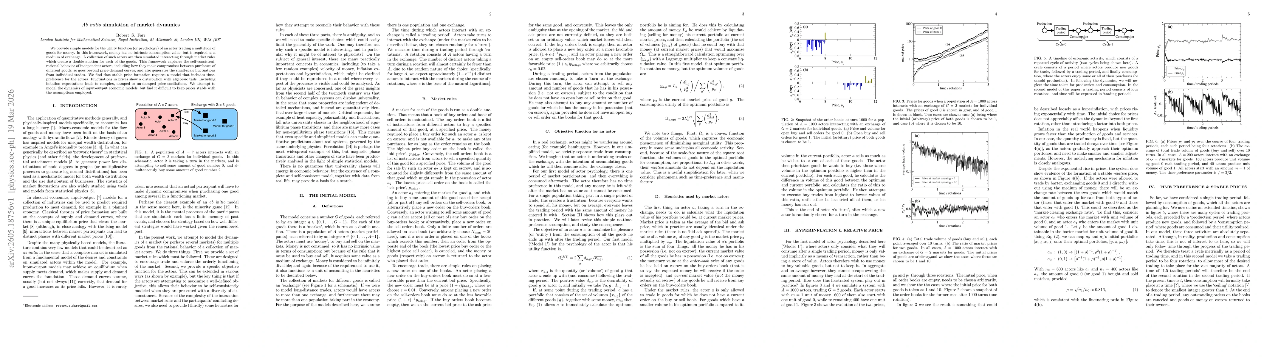 Thumbnail for Ab initio simulation of market dynamics