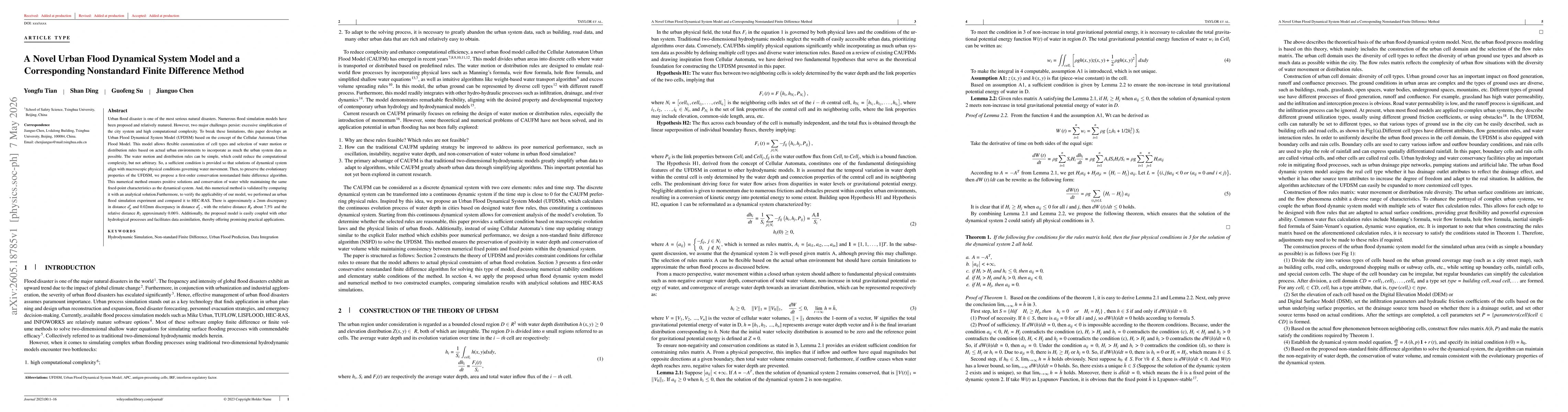 Thumbnail for A Novel Urban Flood Dynamical System Model and a Corresponding Nonstandard Finite Difference Method