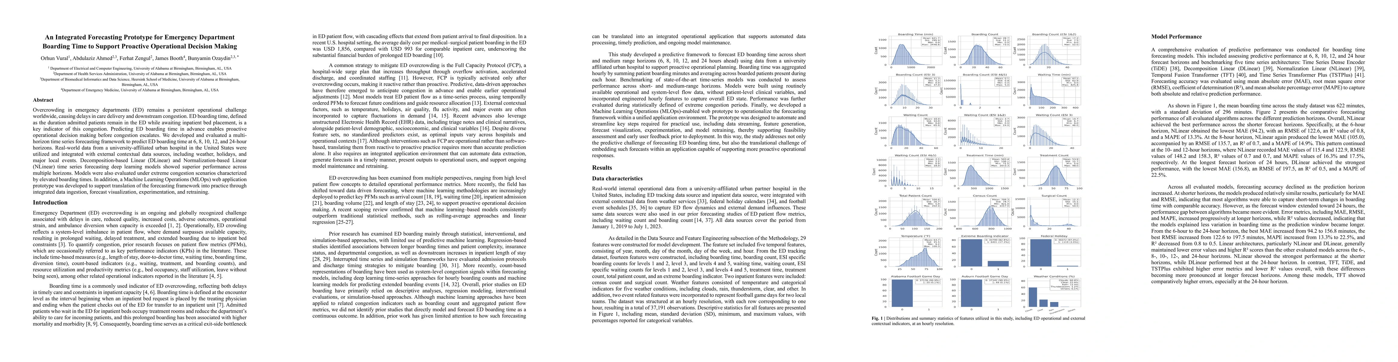 Thumbnail for An Integrated Forecasting Prototype for Emergency Department Boarding Time to Support Proactive Operational Decision Making