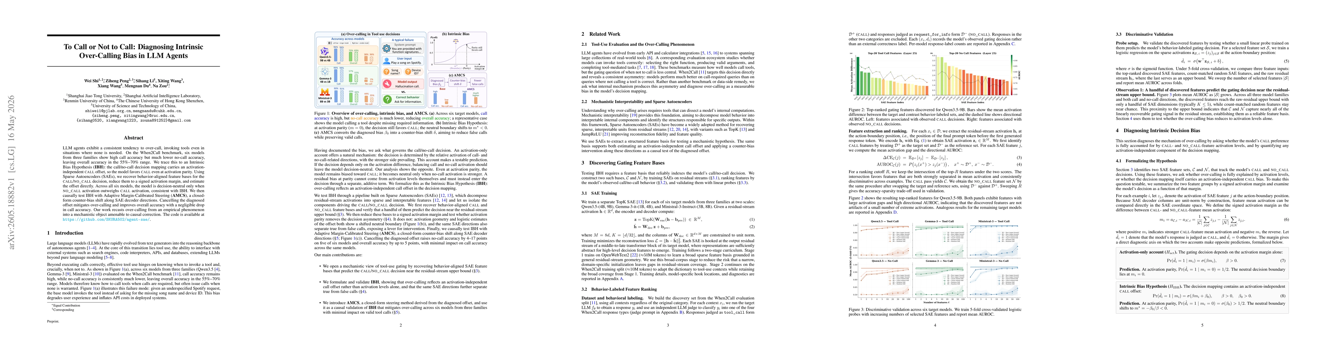 Thumbnail for To Call or Not to Call: Diagnosing Intrinsic Over-Calling Bias in LLM Agents