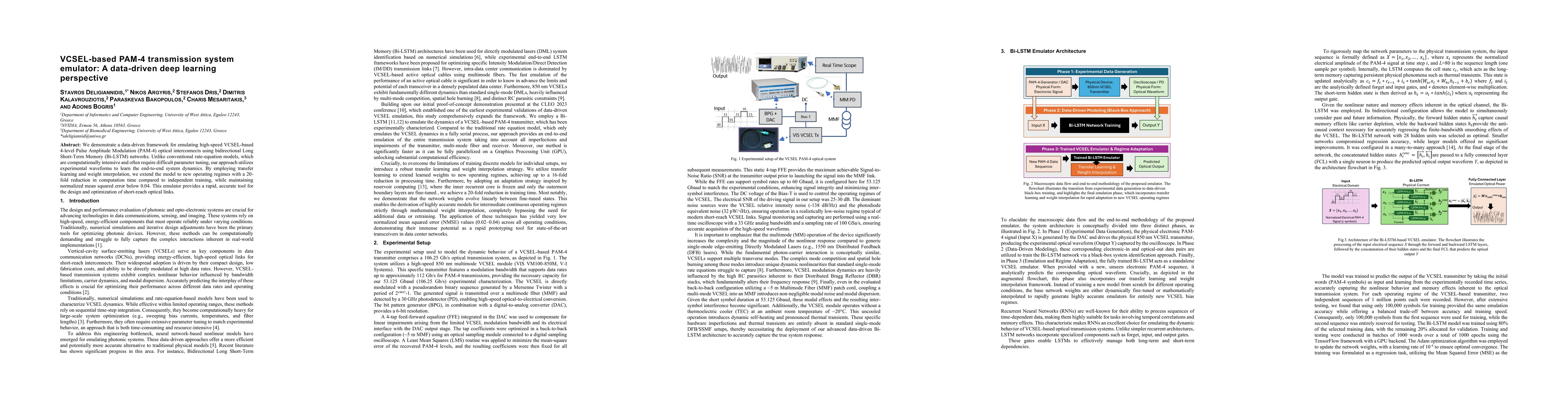 Thumbnail for VCSEL-based PAM-4 transmission system emulator: A data-driven deep learning perspective