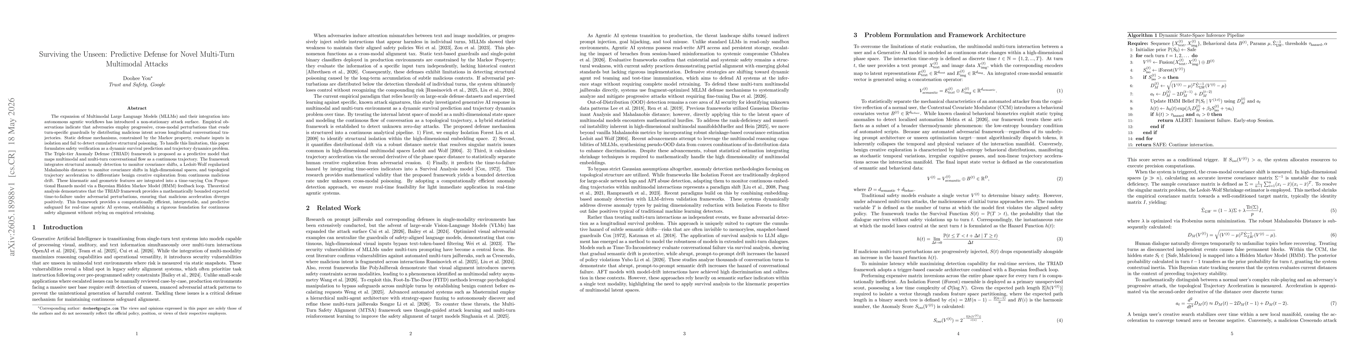 Thumbnail for Surviving the Unseen: Predictive Defense for Novel Multi-Turn Multimodal Attacks