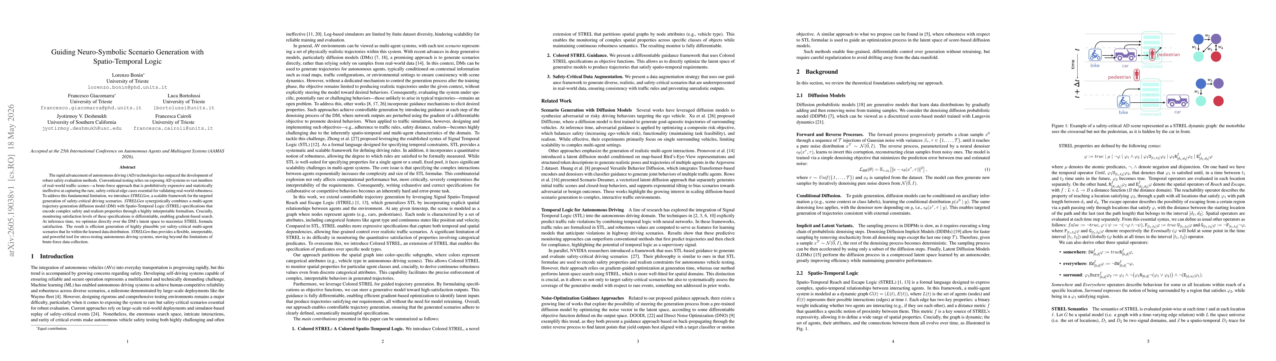 Thumbnail for Guiding Neuro-Symbolic Scenario Generation with Spatio-Temporal Logic