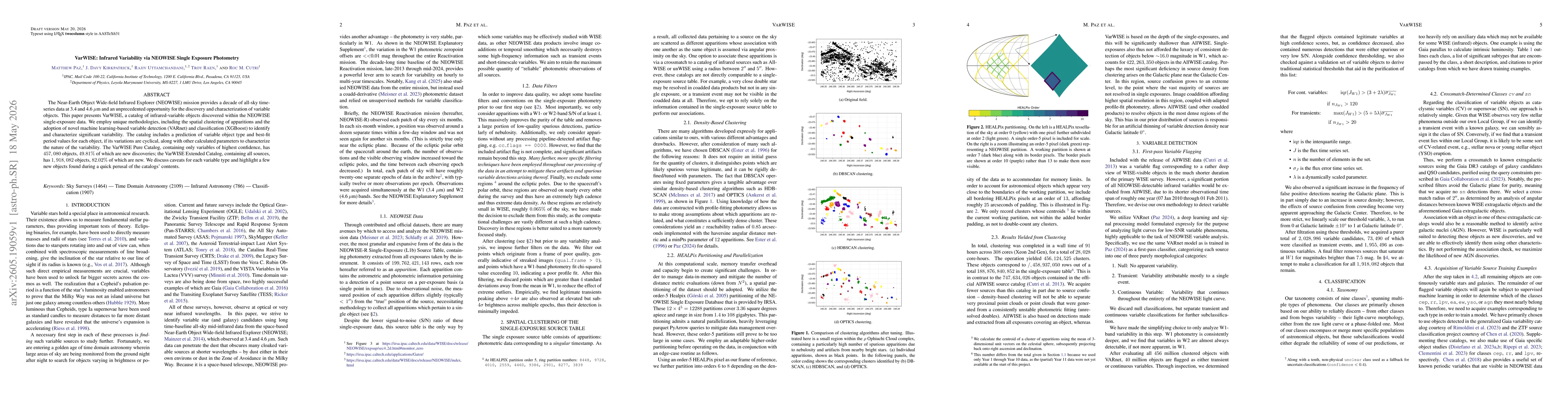 Thumbnail for VarWISE: Infrared Variability via NEOWISE Single Exposure Photometry