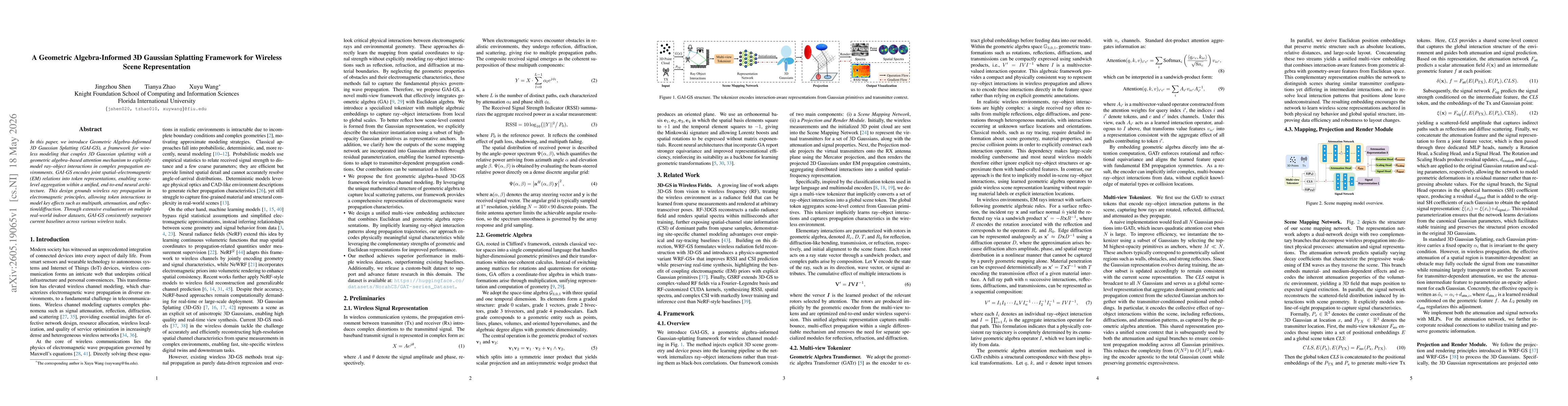 Thumbnail for A Geometric Algebra-Informed 3D Gaussian Splatting Framework for Wireless Scene Representation