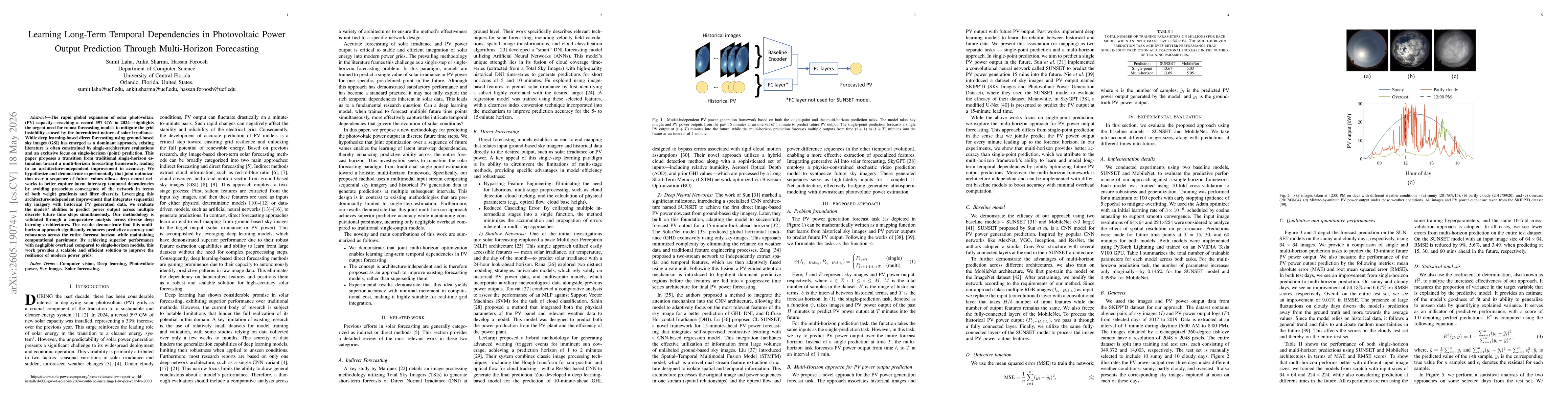 Thumbnail for Learning Long-Term Temporal Dependencies in Photovoltaic Power Output Prediction Through Multi-Horizon Forecasting