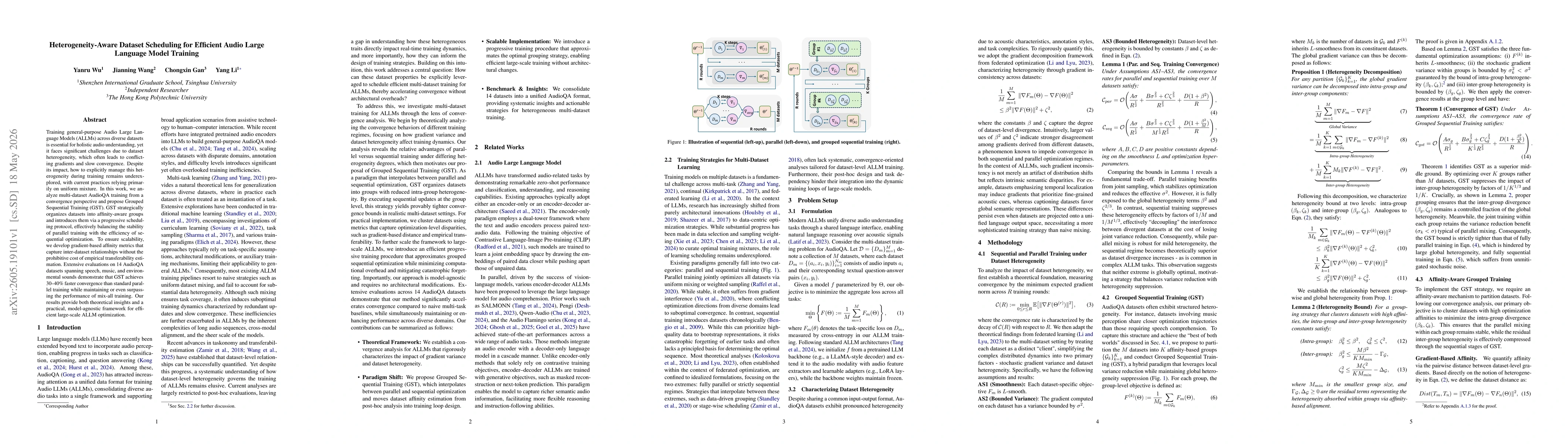 Thumbnail for Heterogeneity-Aware Dataset Scheduling for Efficient Audio Large Language Model Training