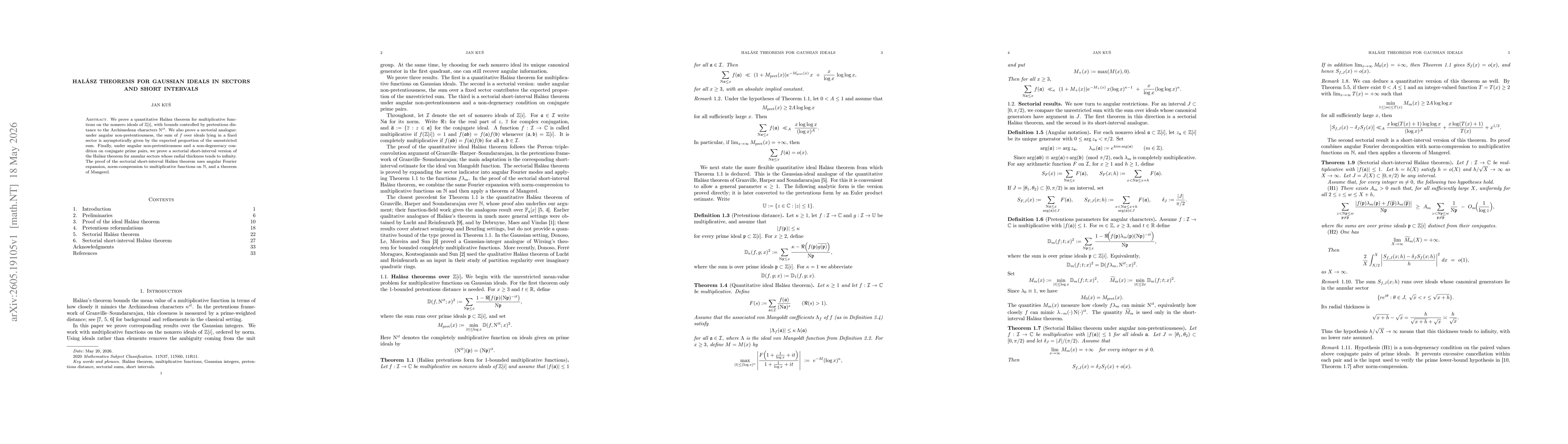 Thumbnail for Halász theorems for Gaussian ideals in sectors and short intervals