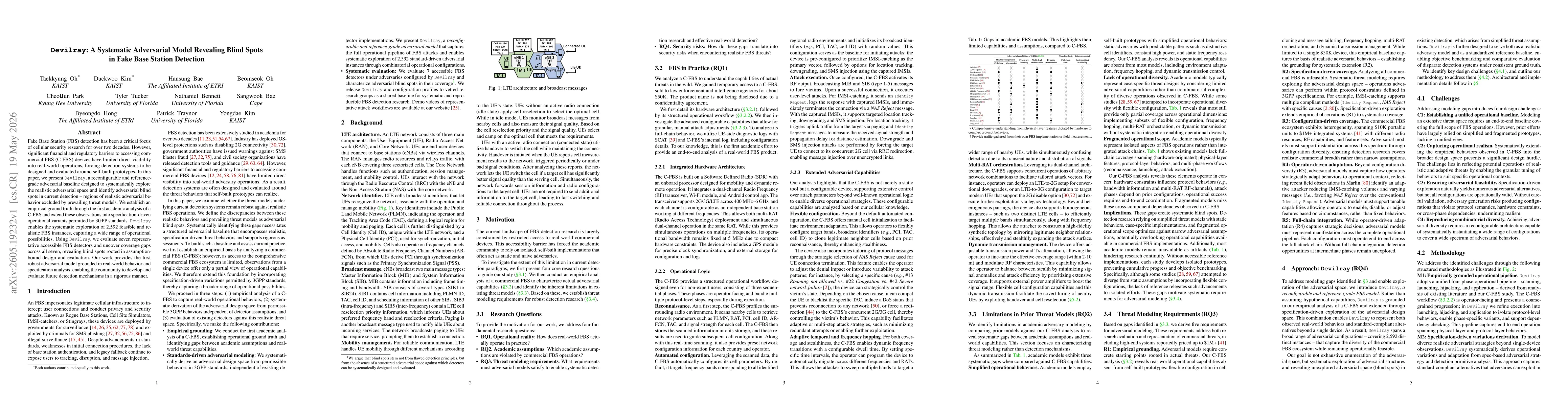 Thumbnail for Devilray: A Systematic Adversarial Model Revealing Blind Spots in Fake Base Station Detection