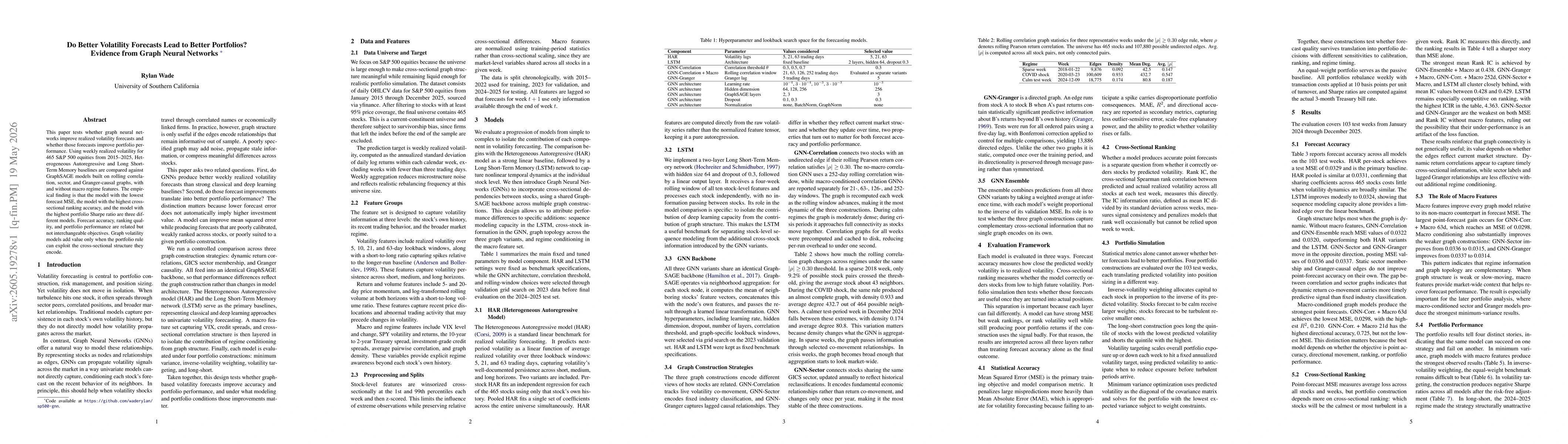 Thumbnail for Do Better Volatility Forecasts Lead to Better Portfolios? Evidence from Graph Neural Networks