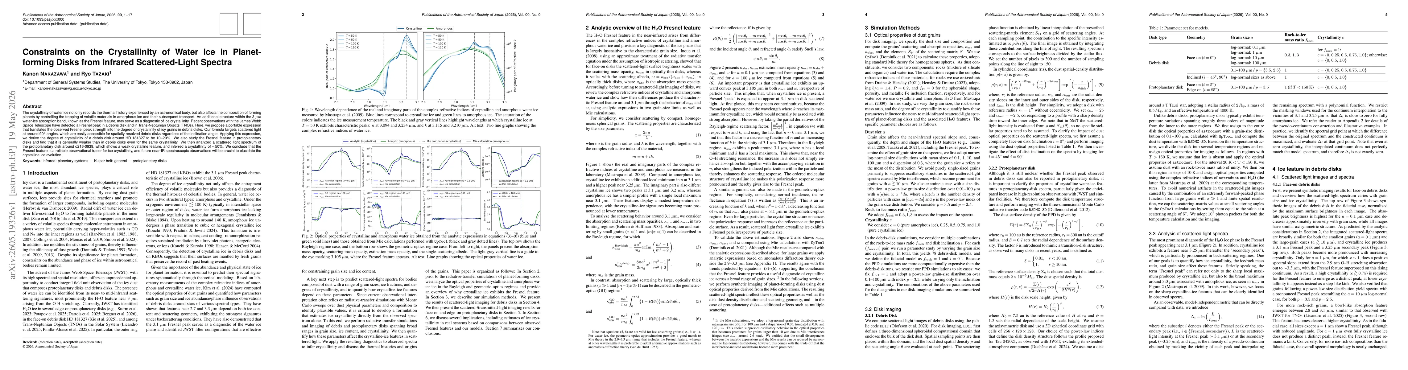 Thumbnail for Constraints on the Crystallinity of Water Ice in Planet-forming Disks from Infrared Scattered-Light Spectra