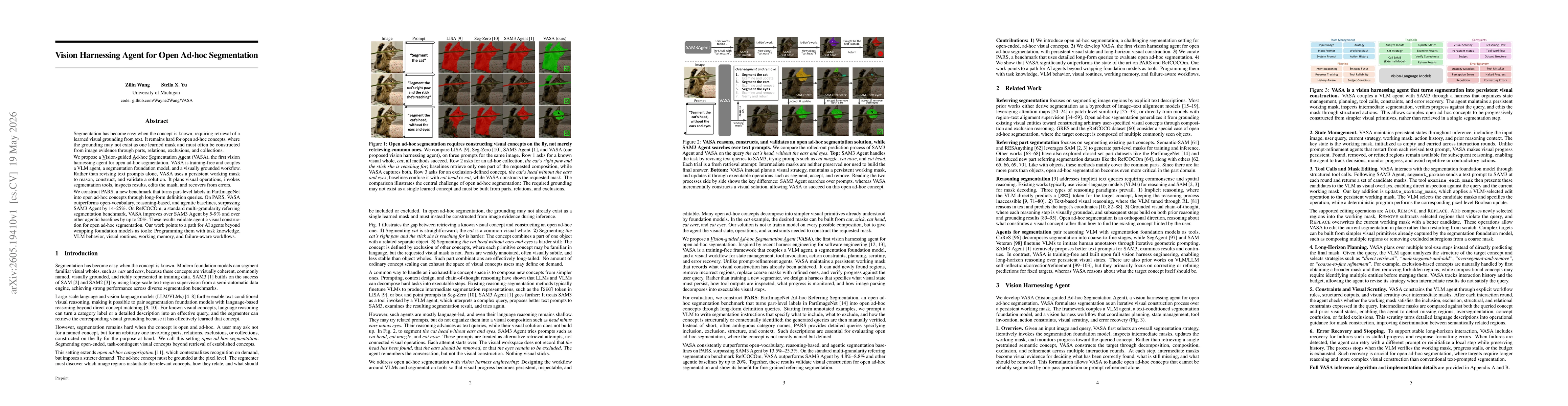 Thumbnail for Vision Harnessing Agent for Open Ad-hoc Segmentation