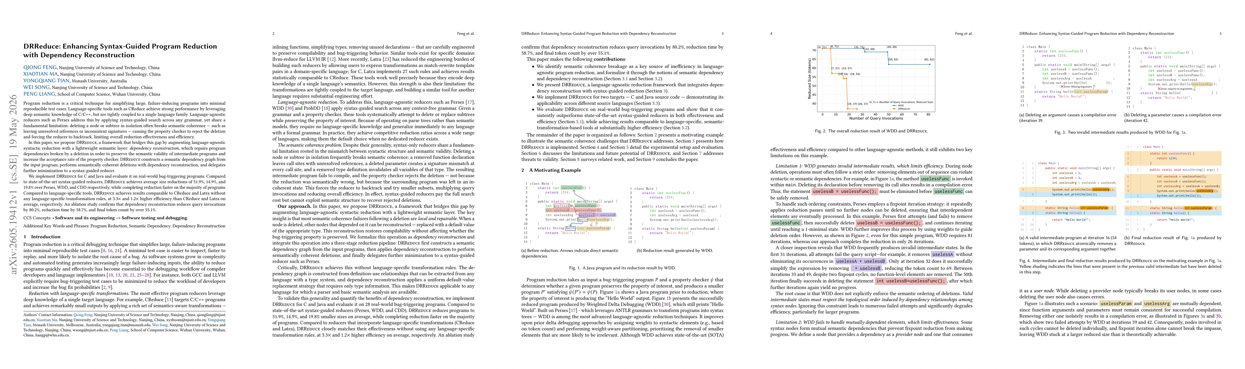 Thumbnail for DRReduce: Enhancing Syntax-Guided Program Reduction with Dependency Reconstruction