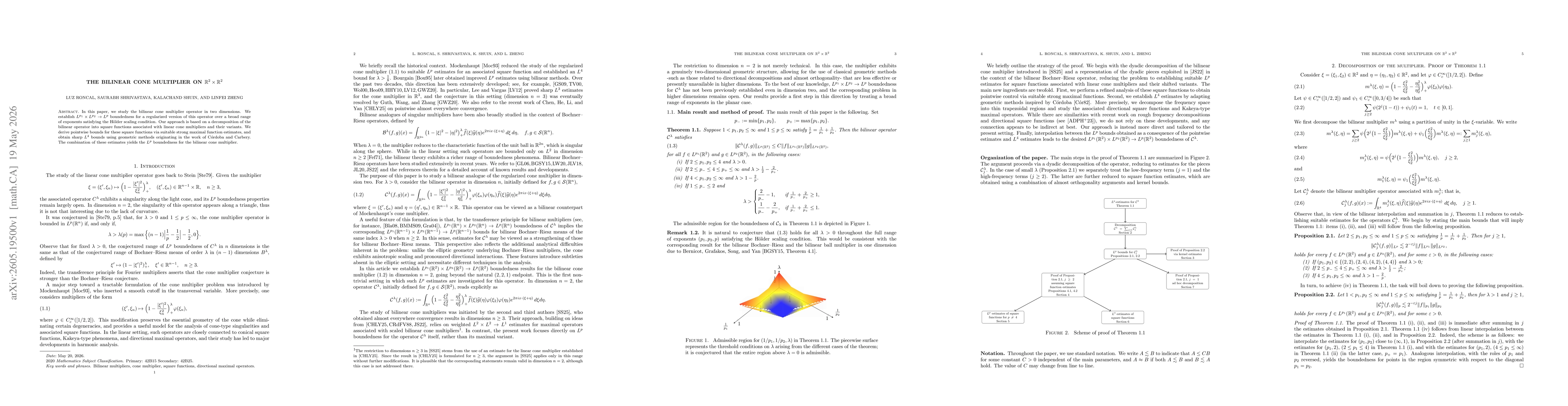 Thumbnail for The bilinear cone multiplier on $\mathbb{R}^2\times \mathbb{R}^2$