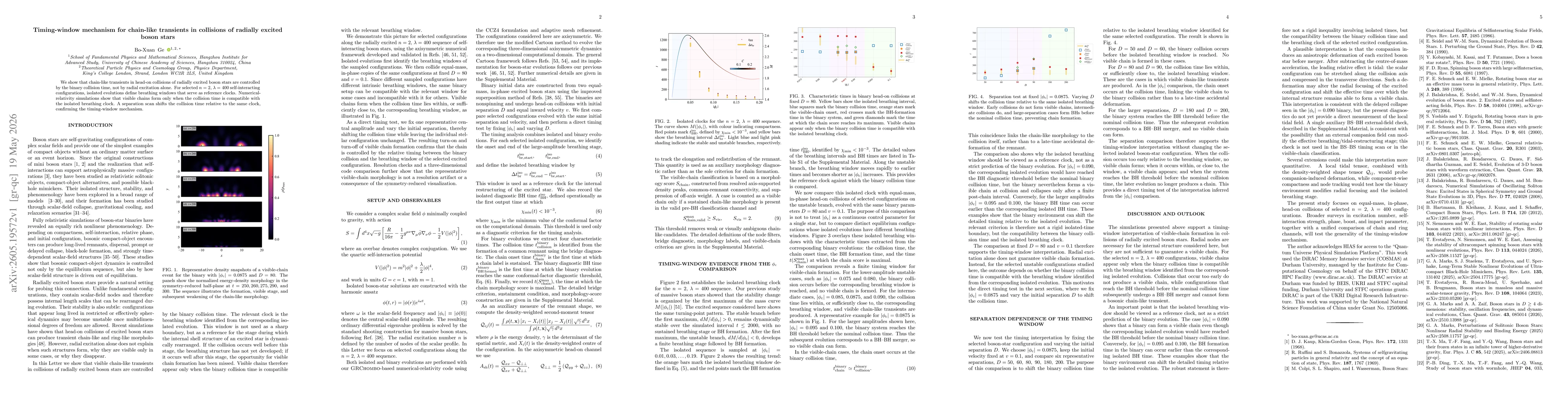 Thumbnail for Timing-Window Mechanism for Chain-Like Transients in Collisions of Radially Excited Boson Stars