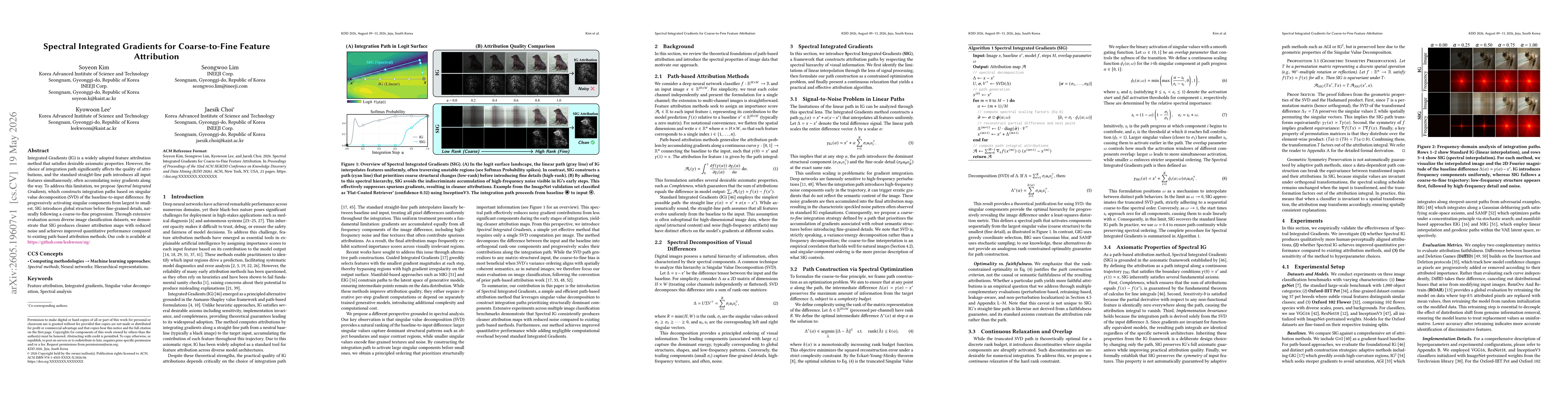 Thumbnail for Spectral Integrated Gradients for Coarse-to-Fine Feature Attribution