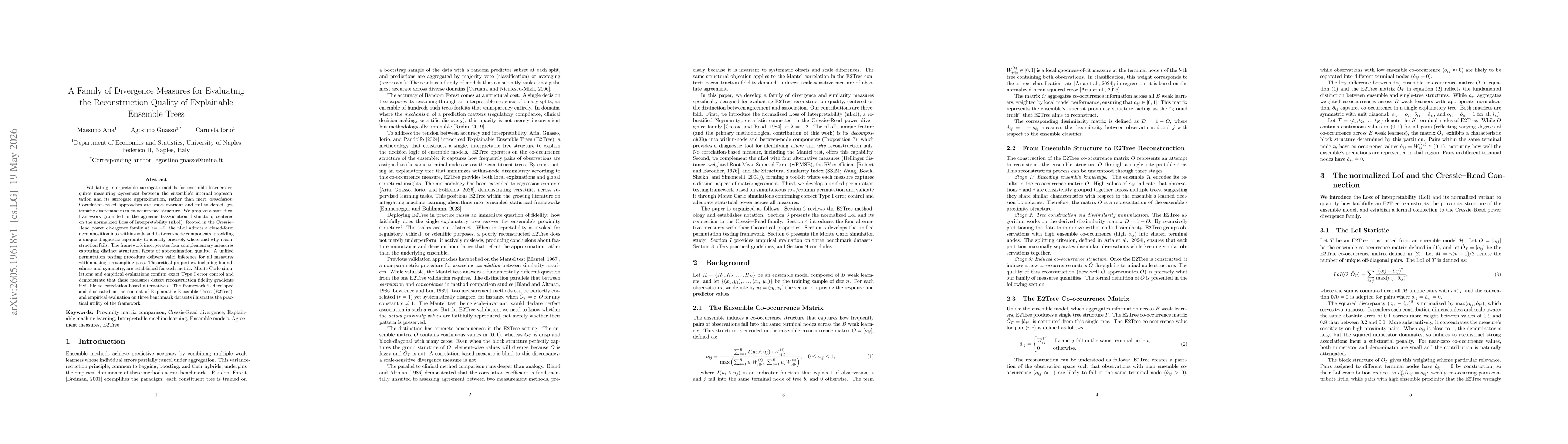 Thumbnail for A Family of Divergence Measures for Evaluating the Reconstruction Quality of Explainable Ensemble Trees
