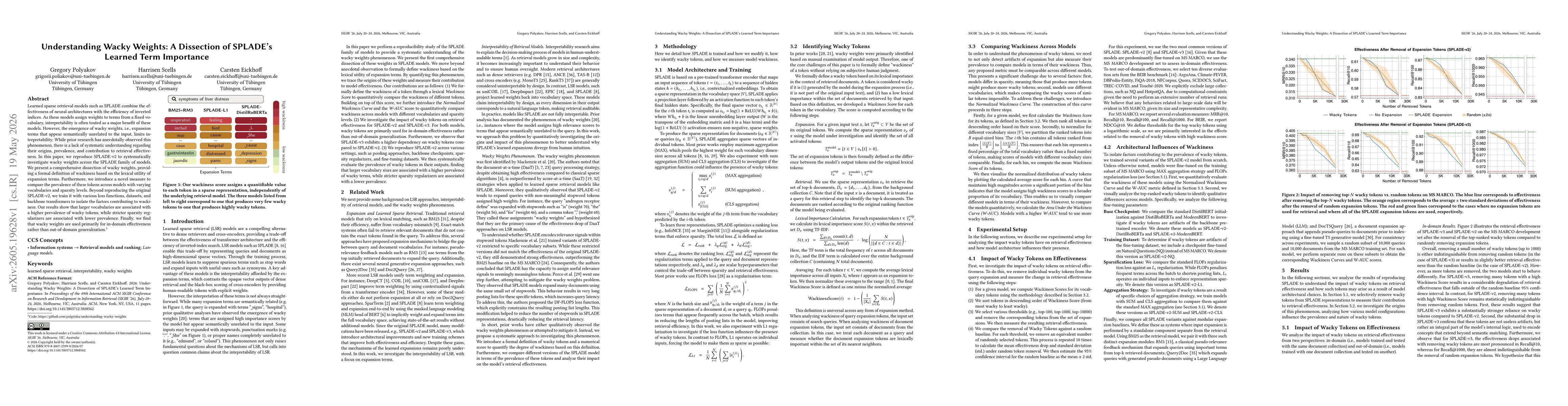 Thumbnail for Understanding Wacky Weights: A Dissection of SPLADE's Learned Term Importance