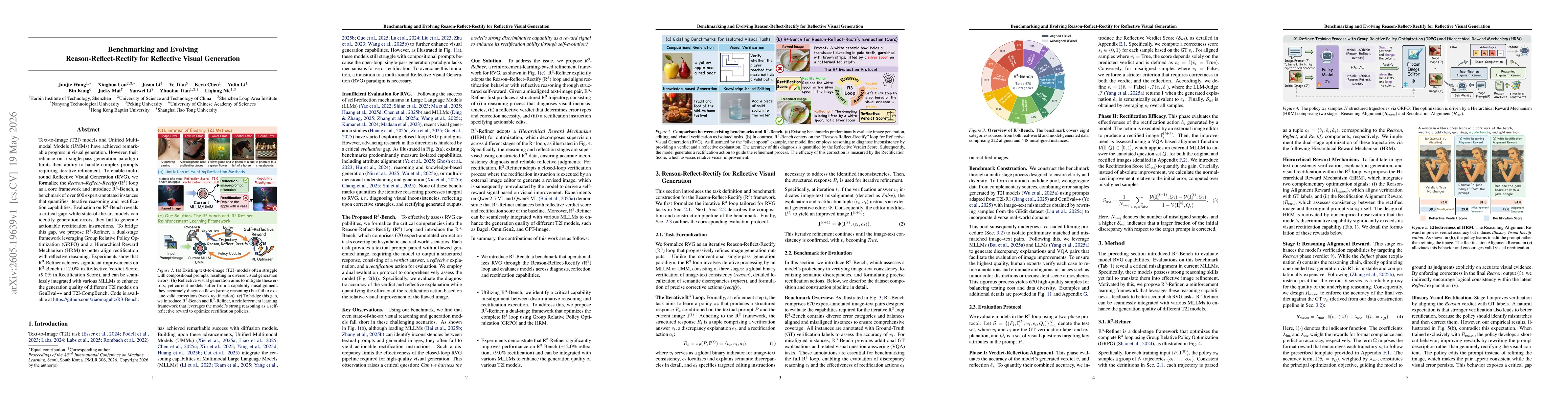 Thumbnail for Benchmarking and Evolving Reason-Reflect-Rectify for Reflective Visual Generation