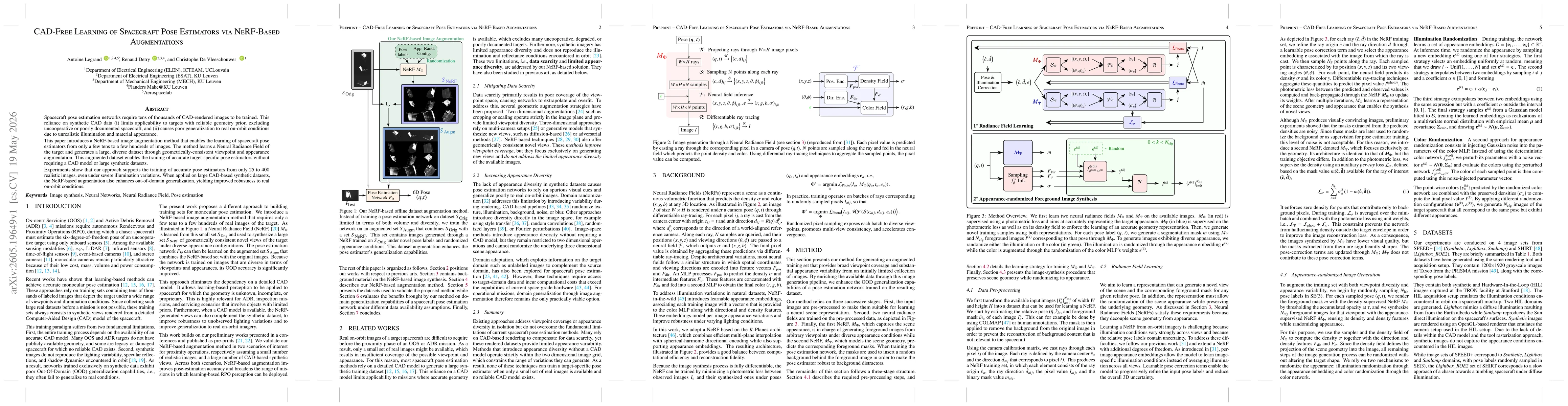 Thumbnail for CAD-Free Learning of Spacecraft Pose Estimators via NeRF-Based Augmentations
