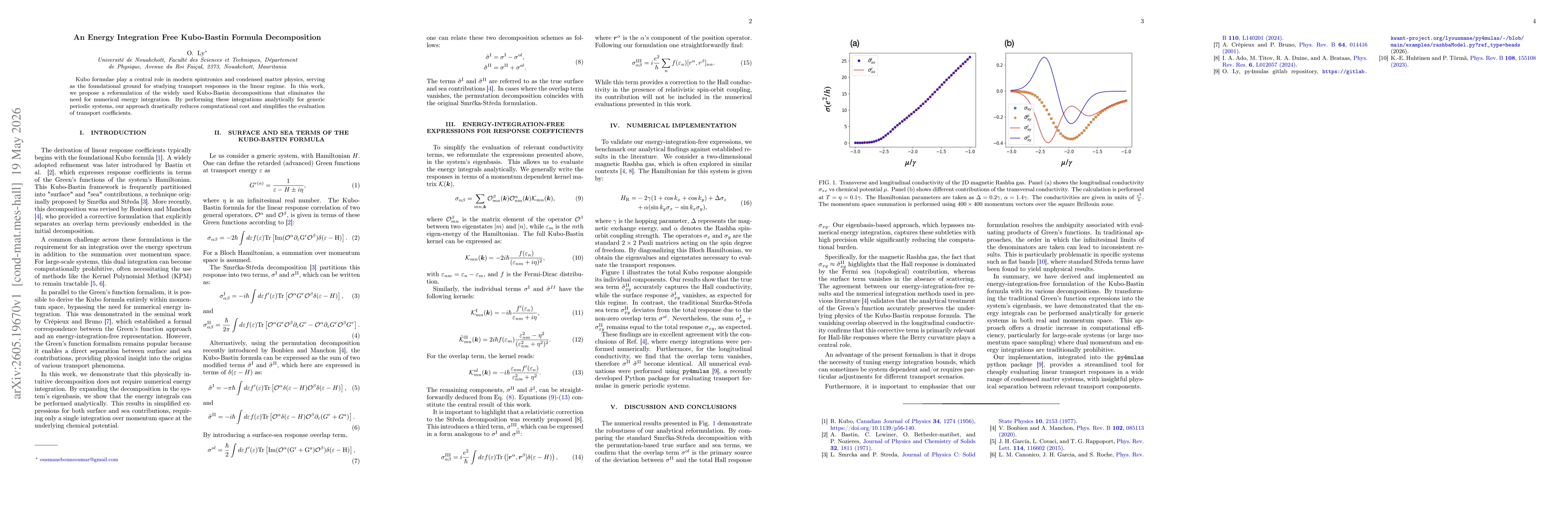 Thumbnail for An Energy Integration Free Kubo-Bastin Formula Decomposition