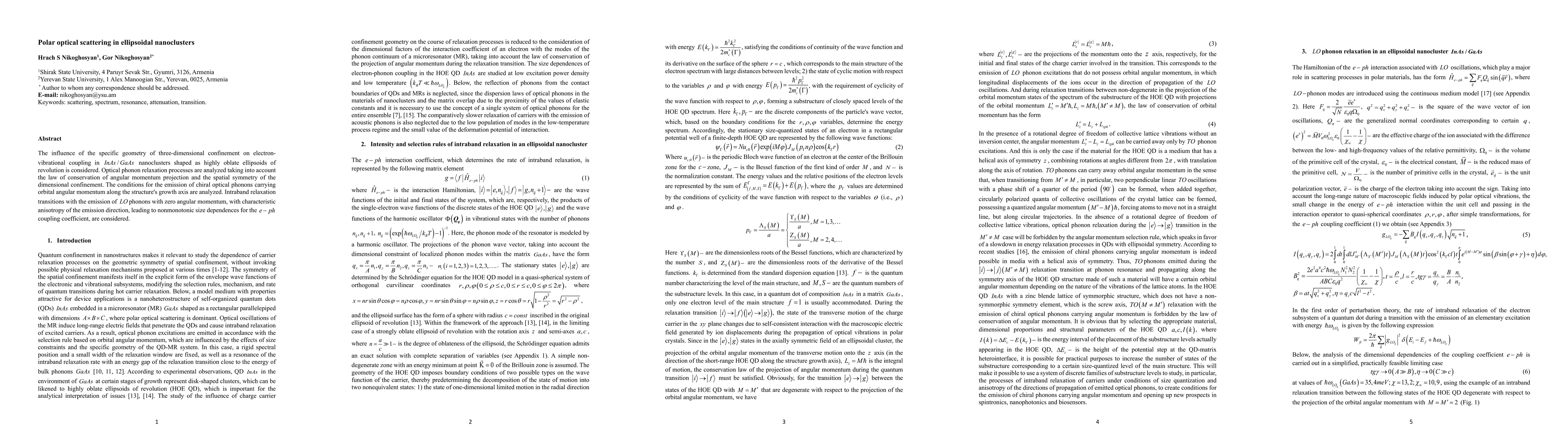 Thumbnail for Polar optical scattering in ellipsoidal nanoclusters