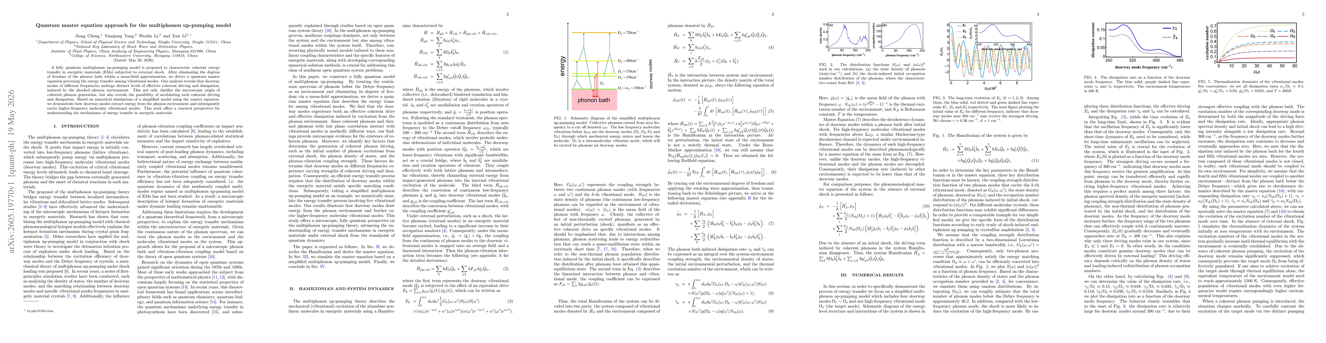 Thumbnail for Quantum master equation approach for the multiphonon up-pumping model