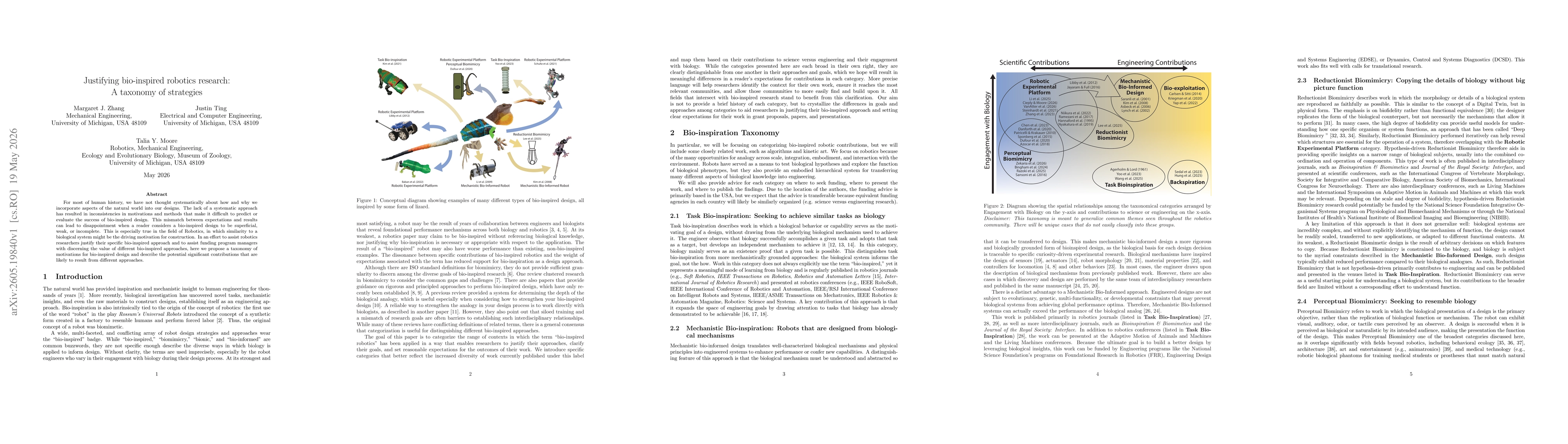 Thumbnail for Justifying bio-inspired robotics research: A taxonomy of strategies