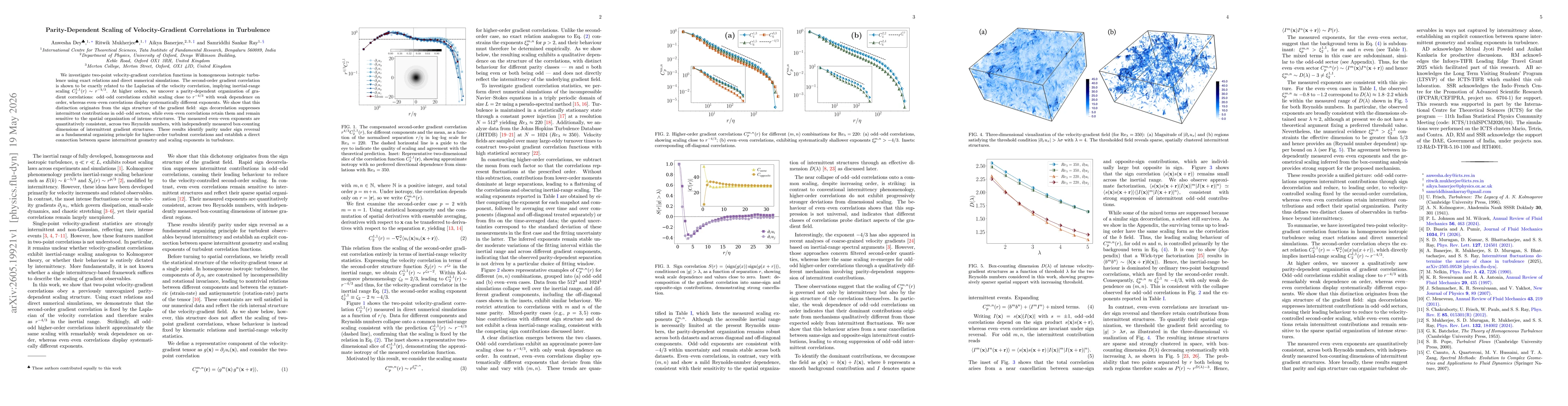 Thumbnail for Parity-Dependent Scaling of Velocity-Gradient Correlations in Turbulence