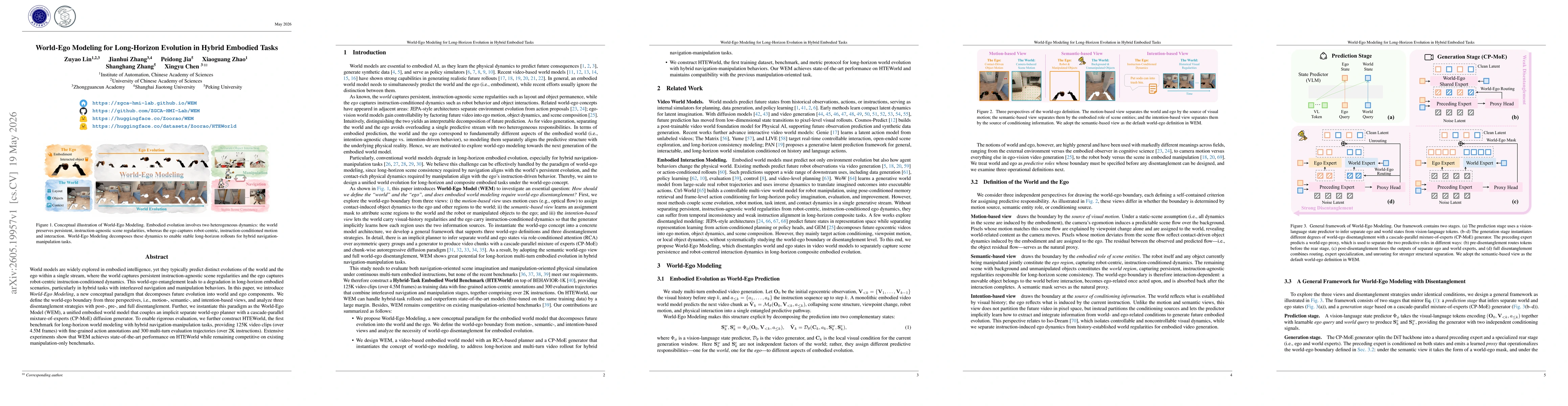 Thumbnail for World-Ego Modeling for Long-Horizon Evolution in Hybrid Embodied Tasks