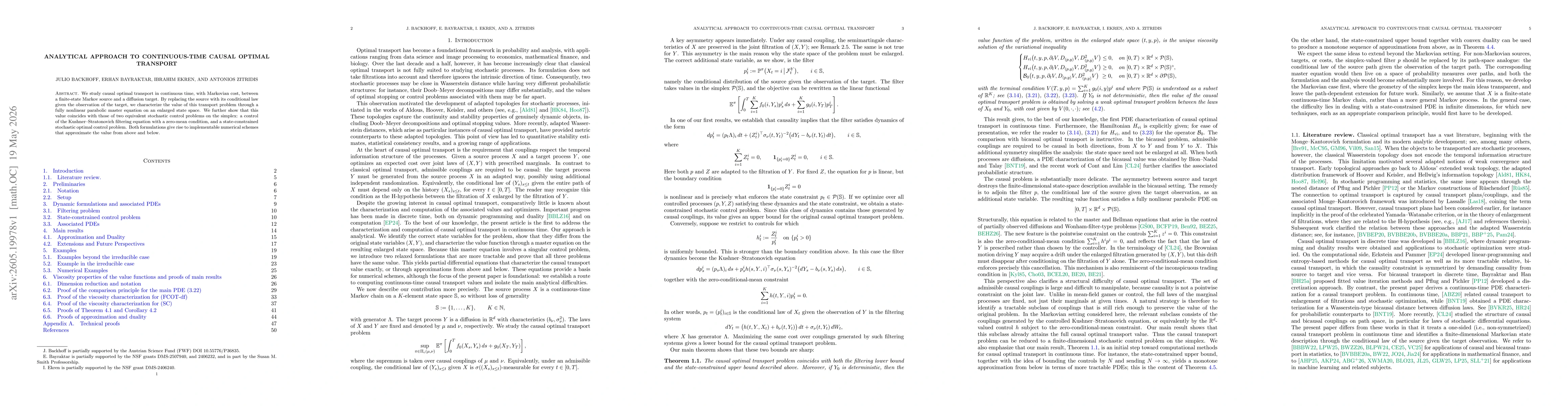 Thumbnail for Analytical Approach to Continuous-Time Causal Optimal Transport