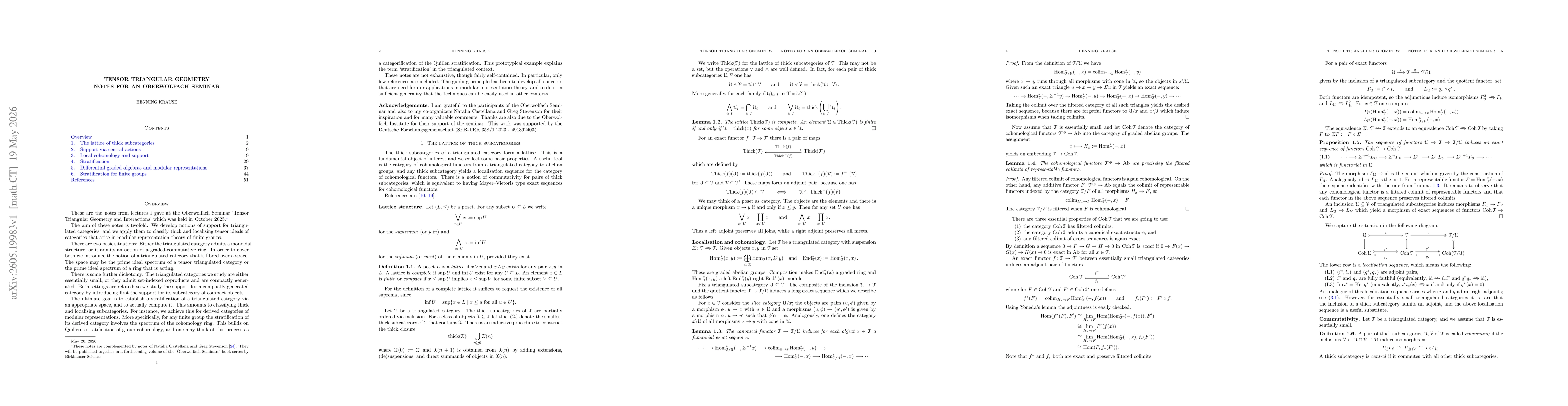 Thumbnail for Tensor triangular geometry -- Notes for an Oberwolfach Seminar