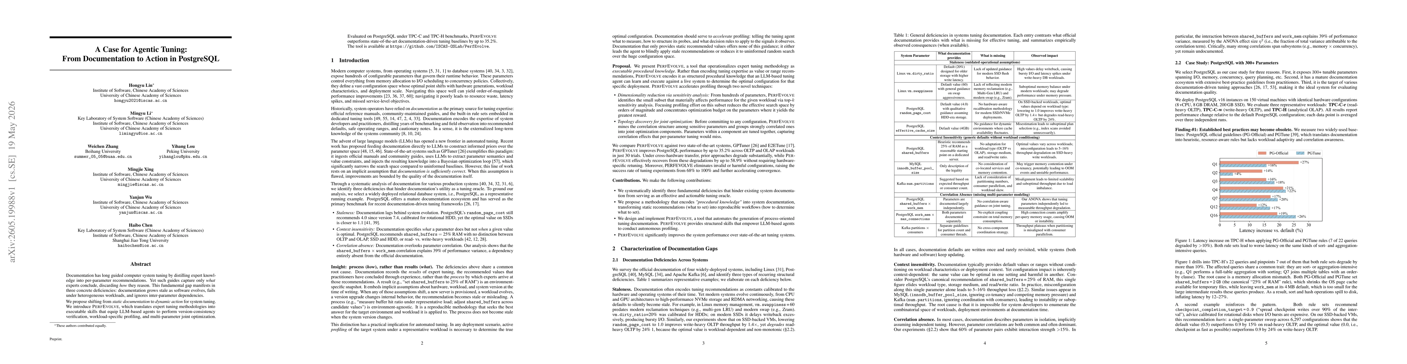 Thumbnail for A Case for Agentic Tuning: From Documentation to Action in PostgreSQL
