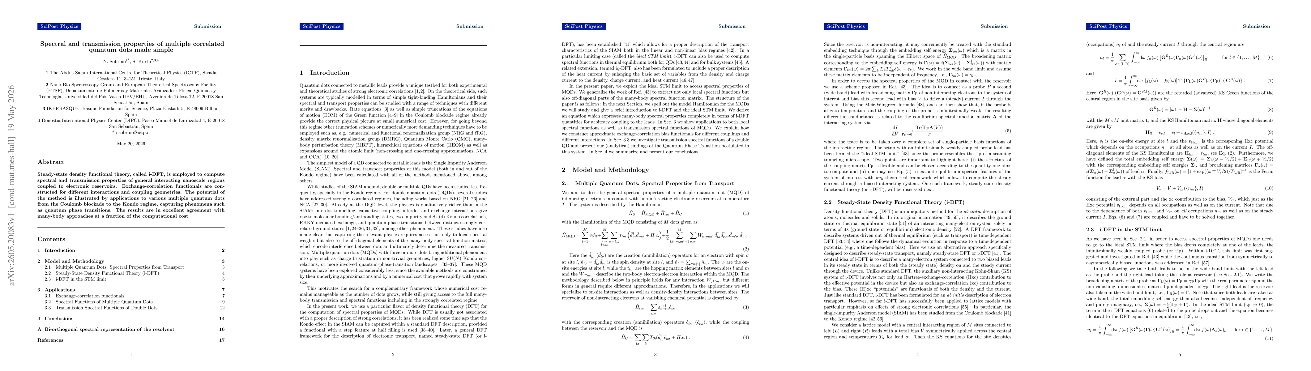 Thumbnail for Spectral and transmission properties of multiple correlated quantum dots made simple