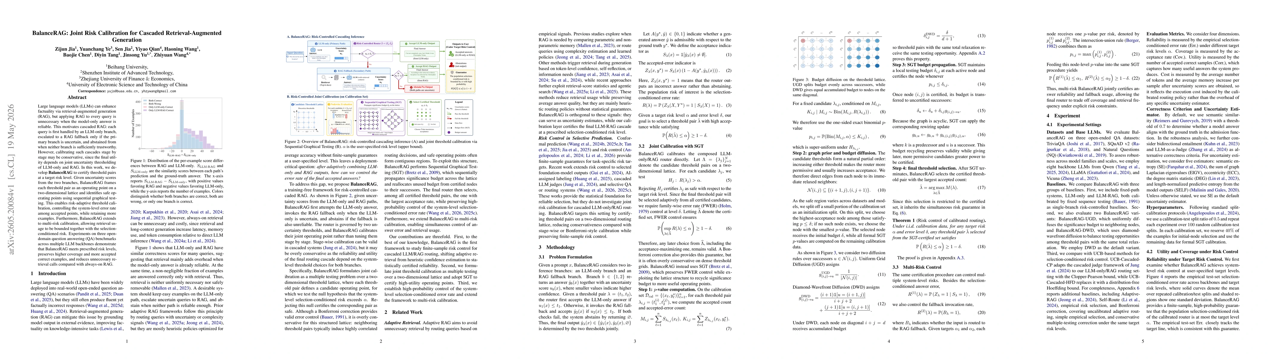 Thumbnail for BalanceRAG: Joint Risk Calibration for Cascaded Retrieval-Augmented Generation