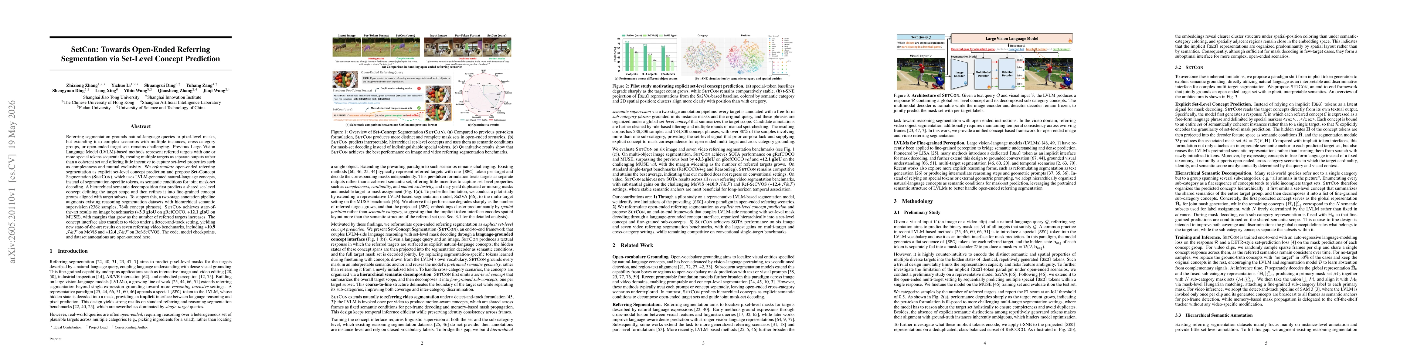 Thumbnail for SetCon: Towards Open-Ended Referring Segmentation via Set-Level Concept Prediction