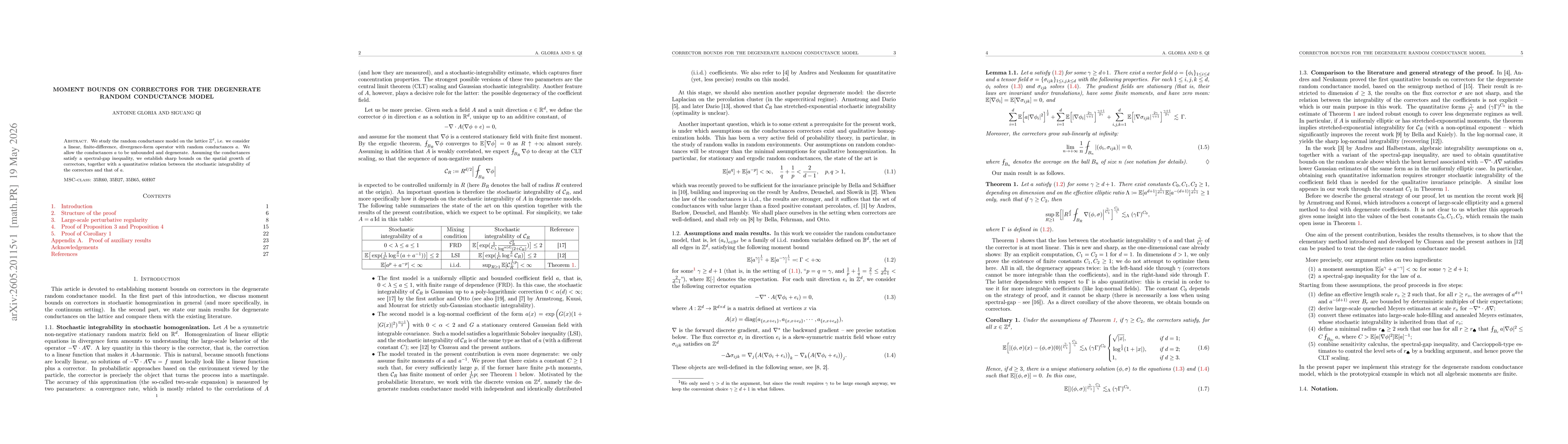 Thumbnail for Moment bounds on correctors for the degenerate random conductance model