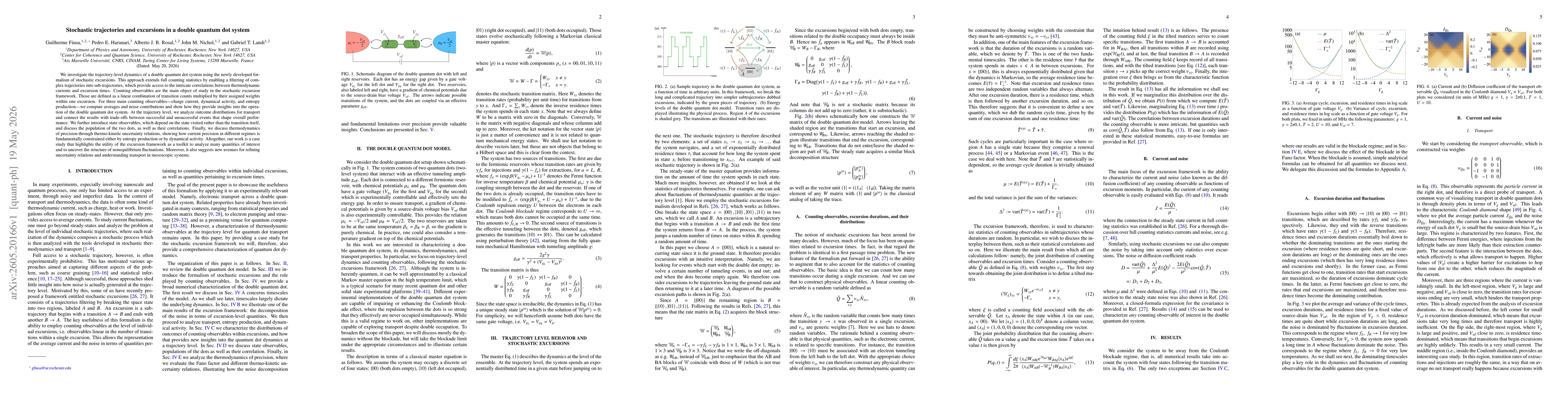 Thumbnail for Stochastic trajectories and excursions in a double quantum dot system