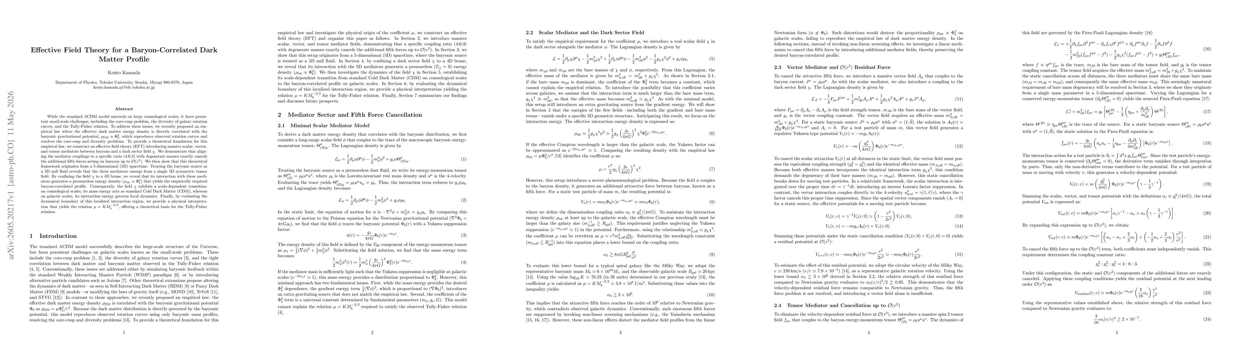 Thumbnail for Effective Field Theory for a Baryon-Correlated Dark Matter Profile