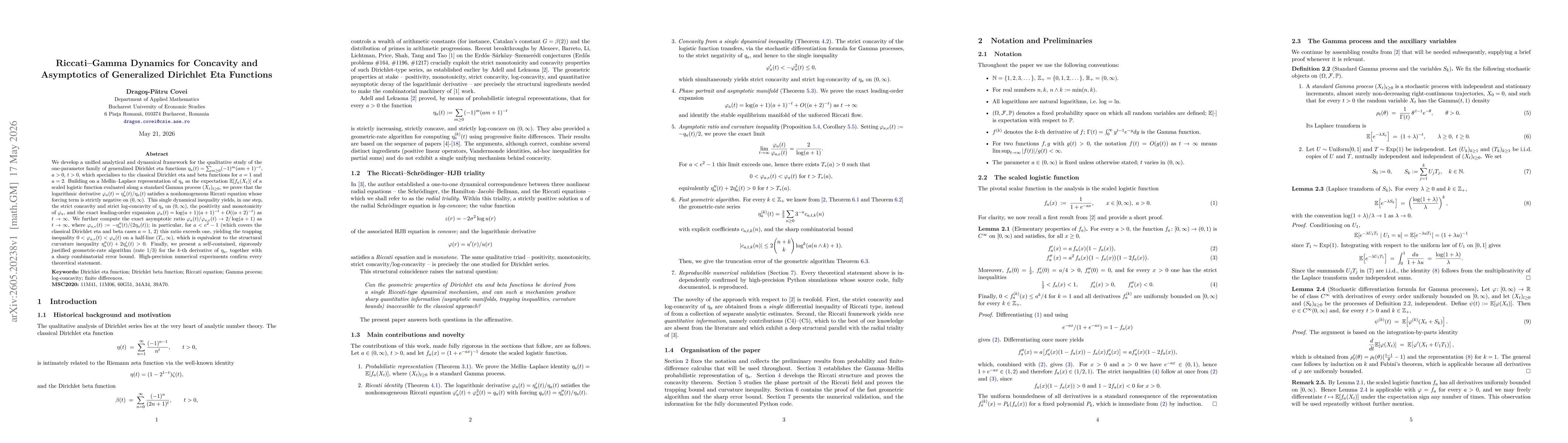 Thumbnail for Riccati--Gamma Dynamics for Concavity and Asymptotics of Generalized Dirichlet Eta Functions