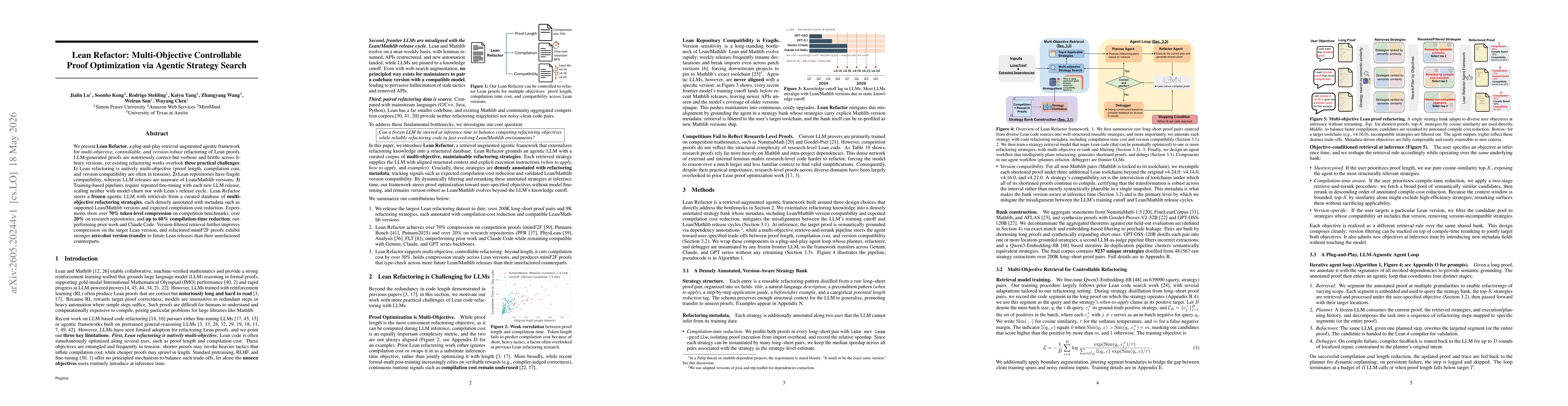 Thumbnail for Lean Refactor: Multi-Objective Controllable Proof Optimization via Agentic Strategy Search