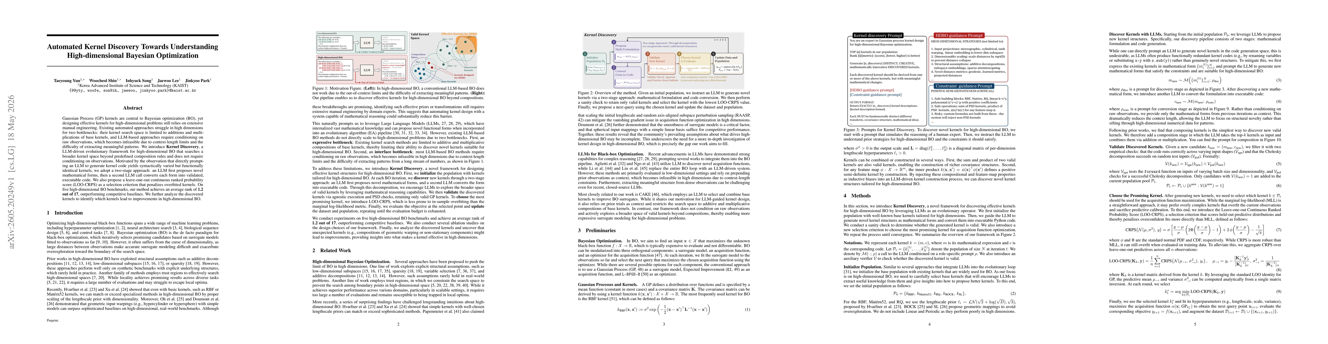 Thumbnail for Automated Kernel Discovery Towards Understanding High-dimensional Bayesian Optimization