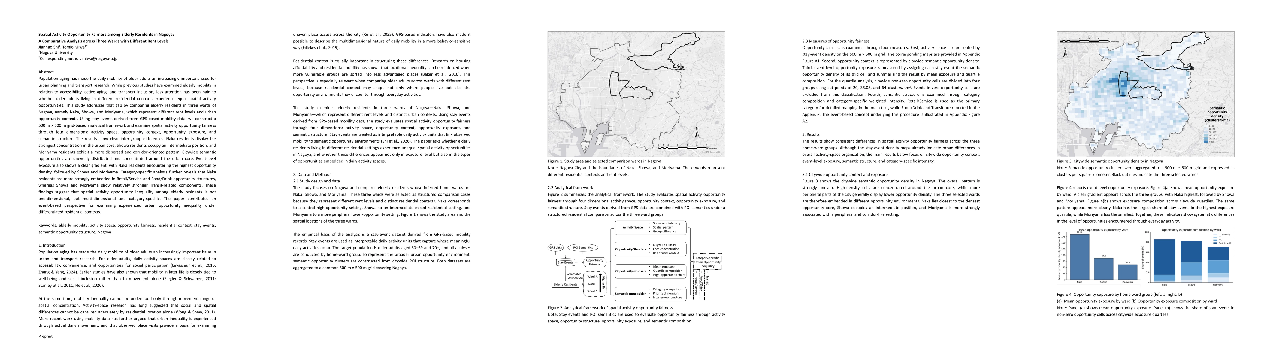 Thumbnail for Spatial Activity Opportunity Fairness among Elderly Residents in Nagoya: A Comparative Analysis across Three Wards with Different Rent Levels