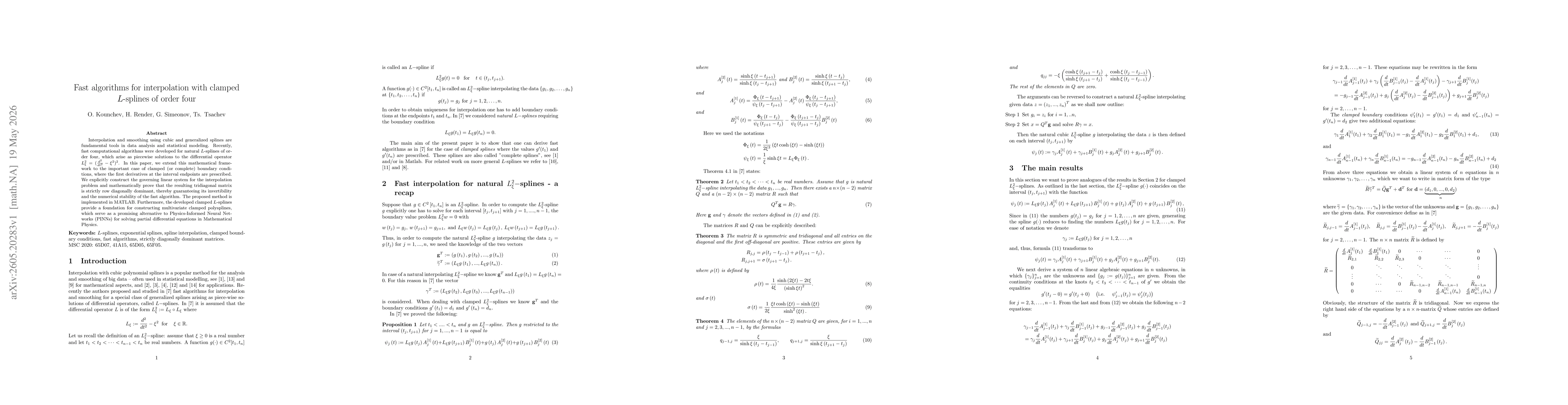 Thumbnail for Fast algorithms for interpolation with clamped $L$-splines of order four