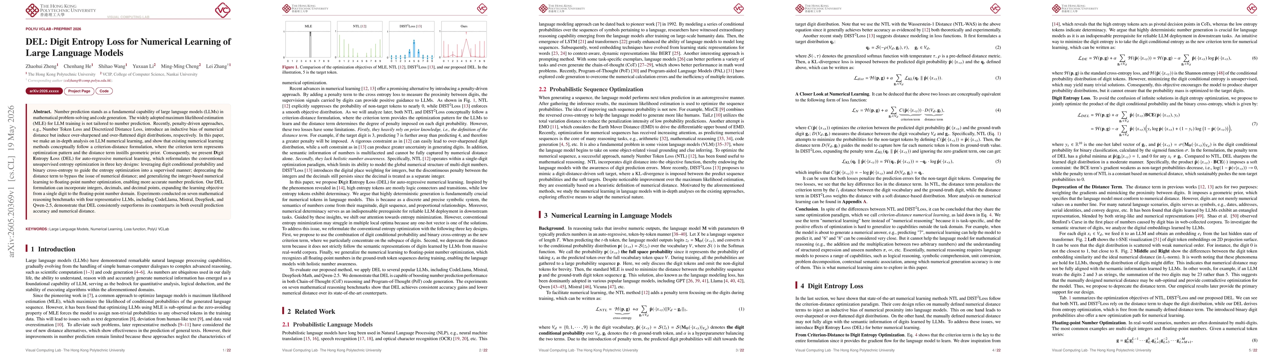 Thumbnail for DEL: Digit Entropy Loss for Numerical Learning of Large Language Models
