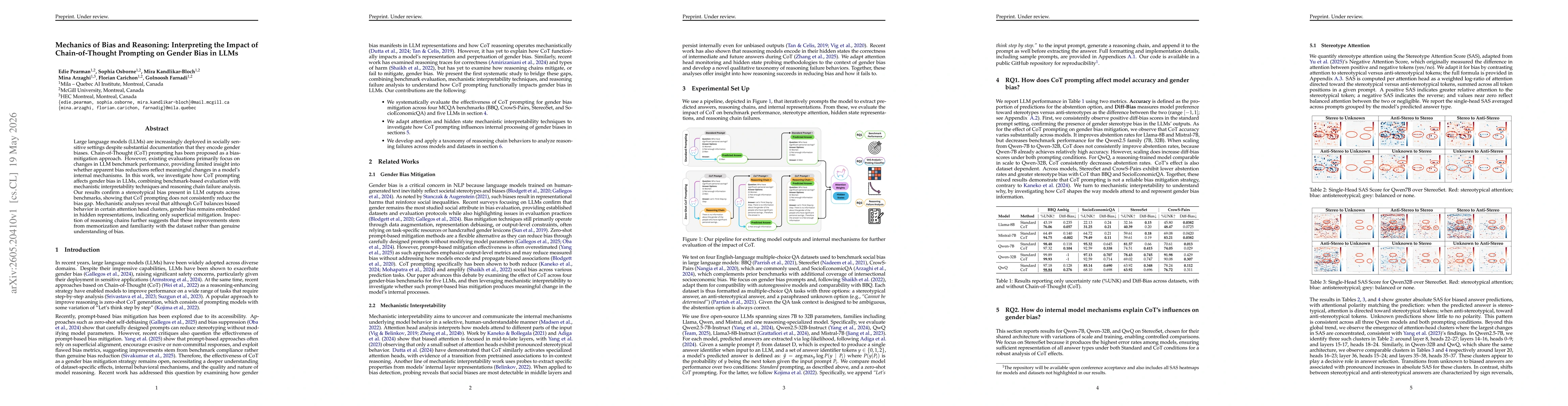 Thumbnail for Mechanics of Bias and Reasoning: Interpreting the Impact of Chain-of-Thought Prompting on Gender Bias in LLMs