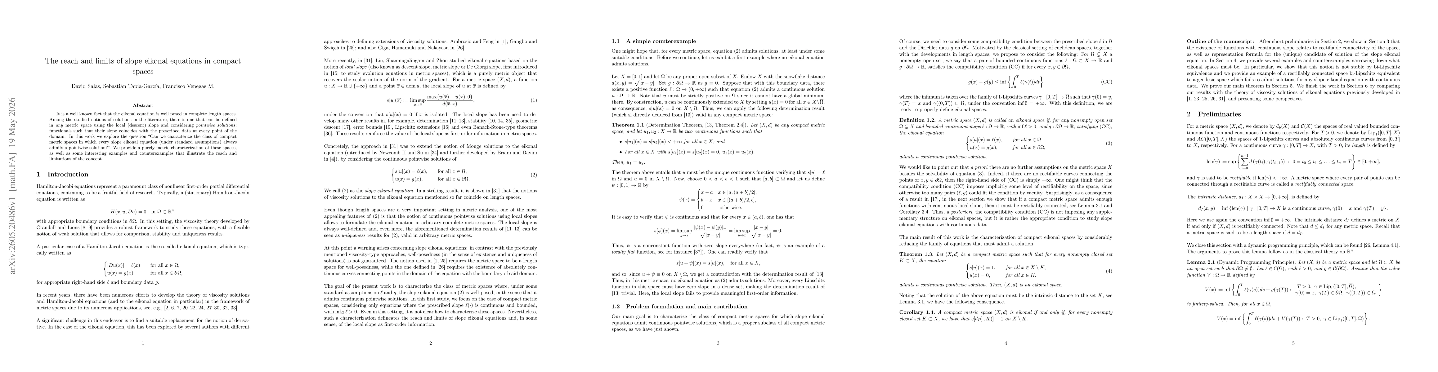 Thumbnail for The reach and limits of slope eikonal equations in compact spaces