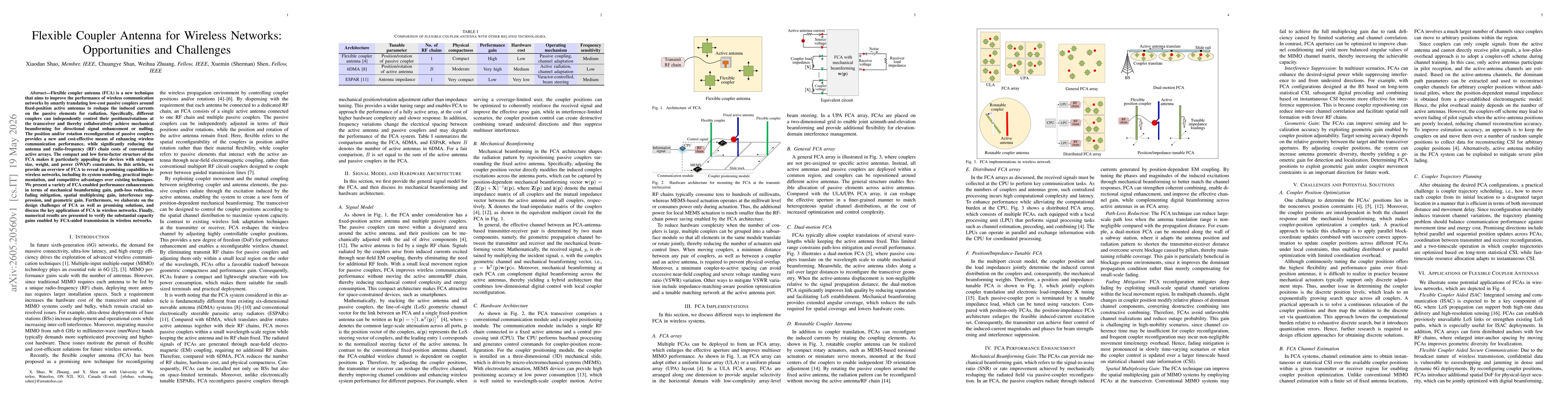 Thumbnail for Flexible Coupler Antenna for Wireless Networks: Opportunities and Challenges
