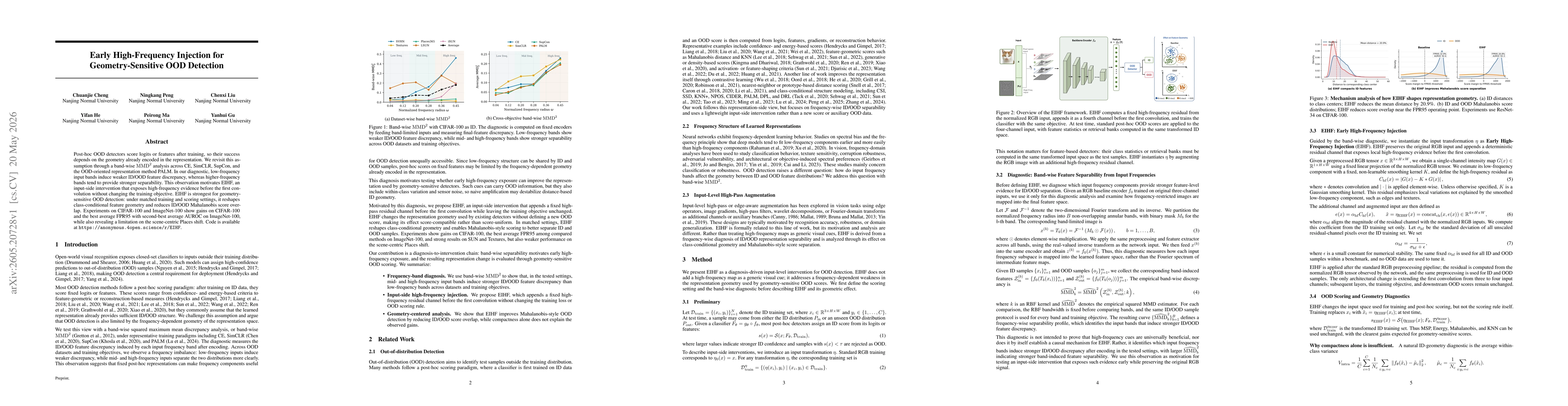 Thumbnail for Early High-Frequency Injection for Geometry-Sensitive OOD Detection