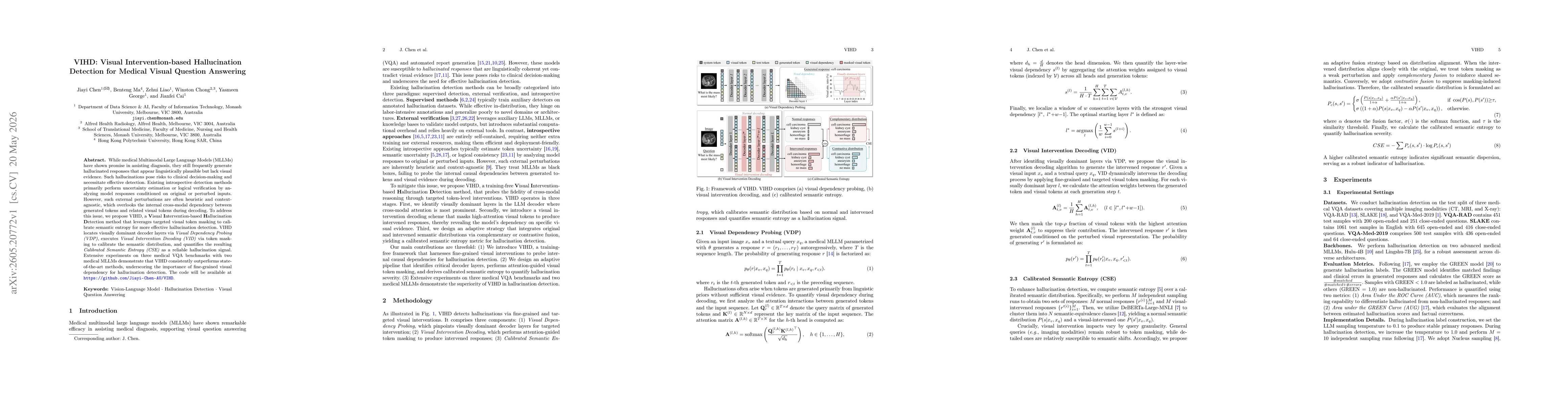 Thumbnail for VIHD: Visual Intervention-based Hallucination Detection for Medical Visual Question Answering